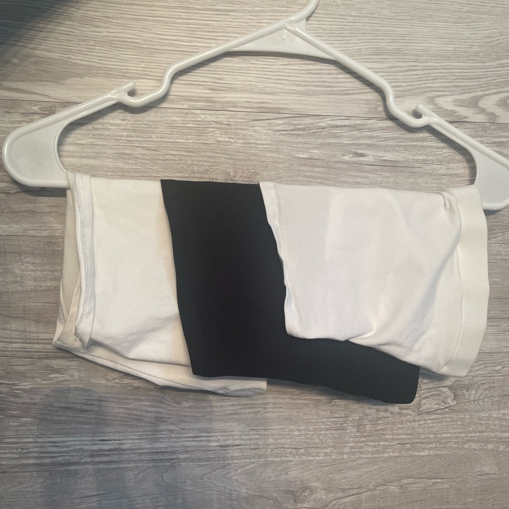 Whit and Black Tube Tops